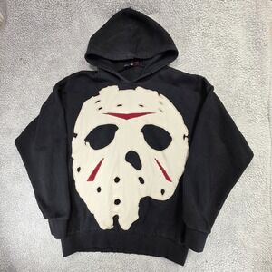 Dolls Kill x Horror Jason Mask Mens Size Medium Black Hoodie
